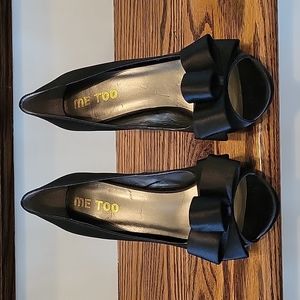 Josie Satin Peep Toe Pumps
